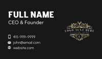 Ornamental Premium Crest Business Card