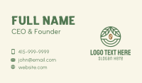 Coffee Bean Organic Badge Business Card