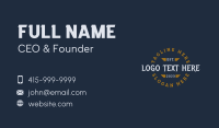 Grunge Business Wordmark Business Card