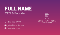 Cyber Programming Tech Letter E Business Card