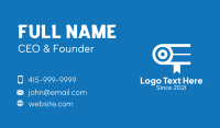 Webcam Online Learning  Business Card Design