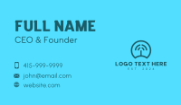 Blue Wifi Signal  Business Card