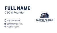 Smoking Truck Delivery Business Card Image Preview