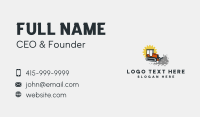 Heavy Equipment Business Card example 1