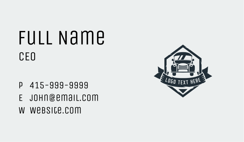 Auto Business Card example 3