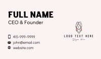 Beautiful Woman Jewelry Business Card