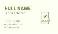 Hemp Leaf Extract Business Card Design