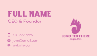 Purple Swan Wing Business Card