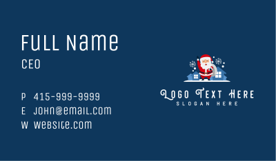 Christmas Santa Claus Business Card