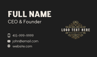 Restaurant Ornamental Luxury Business Card Design