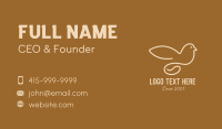 Coffee Bean Dove  Business Card Design