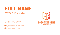 Bookshop Business Card example 1