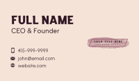 Brush Stroke Salon Business Card