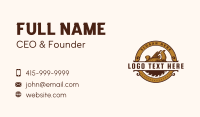 Carpentry Lumberjack Woodwork Business Card