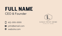 Elegant Boutique Lettermark  Business Card