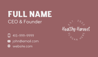 White Feminine Wordmark Business Card Image Preview