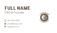Professional Firm Brand Letter G Business Card