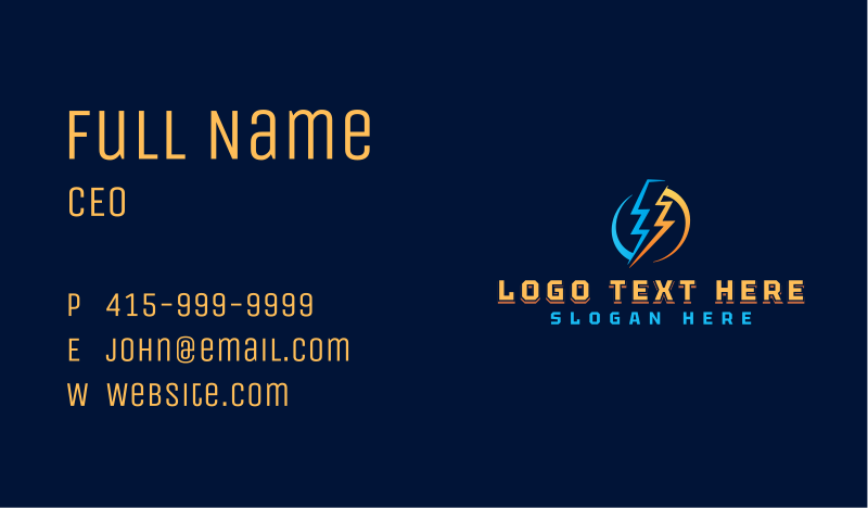 Voltage Business Card example 4