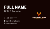 Phoenix Flaming Bird Business Card Design