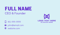 Blue Tech Symbol Business Card