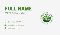 Fresh Organic Leaf Business Card