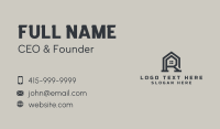 House Builder Letter R Business Card Design