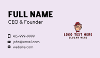 Hat Monkey Bowtie Business Card