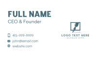 Calligraphy Pen Writing Business Card