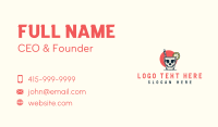 Liquor Mug Skull Business Card Design