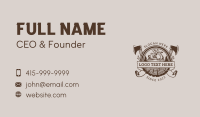 Hand Planer Carpentry Business Card