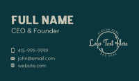 Beauty Spa Wordmark Business Card