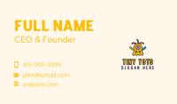 Yellow Monster Puppet Business Card