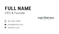 Fancy Watercolor Wordmark Business Card