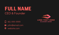 Fast Bullet Train Business Card Design