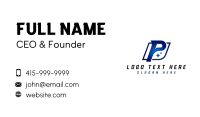 Generic Company Letter P Business Card Design