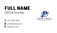 Generic Company Letter P Business Card Image Preview