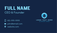 Water Drop Lettermark Business Card
