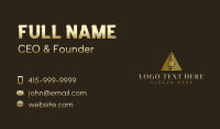 Corporate Pyramid Triangle Business Card