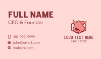 Fresh Pork Dealer Business Card Design