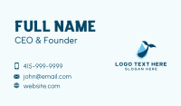 Droplet Whale Tail Business Card