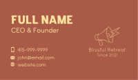 Electric Megaphone Outline  Business Card