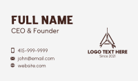 Mechanical Tools Triangle Business Card Design