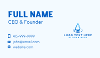Water Droplet Ripple Liquid Business Card Design