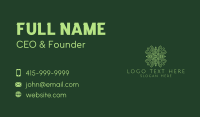 Elegant Leaves Badge Business Card