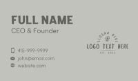 Gray Graffiti Skull Business Card