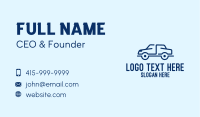 Simple Blue Automotive Car Business Card
