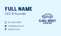 Simple Blue Automotive Car Business Card Design