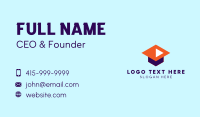 Video Streaming Business Card example 1