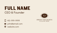 Antique Store Lettermark  Business Card