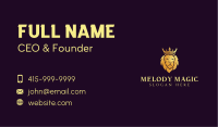 Golden Feline Lion Business Card